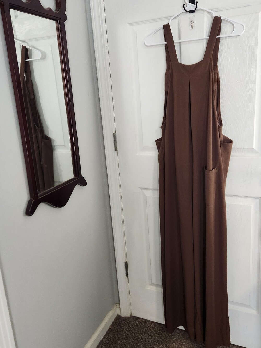 NWT Halara brown overalls size XL lagenlook boho hippie countrycore slouchy - Picture 12 of 13